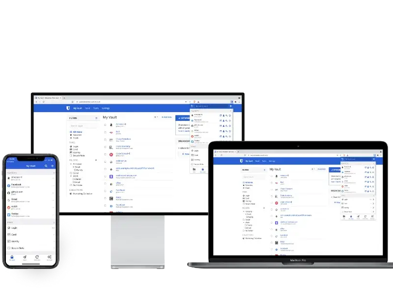 Bitwarden interface cross-plateform